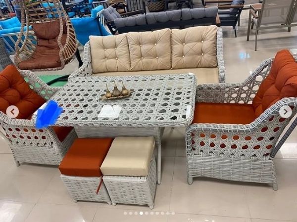 Yuvarlak Rattan Minder