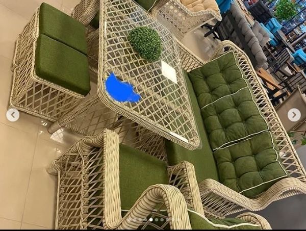 Rattan Kanepe Minderi Seti